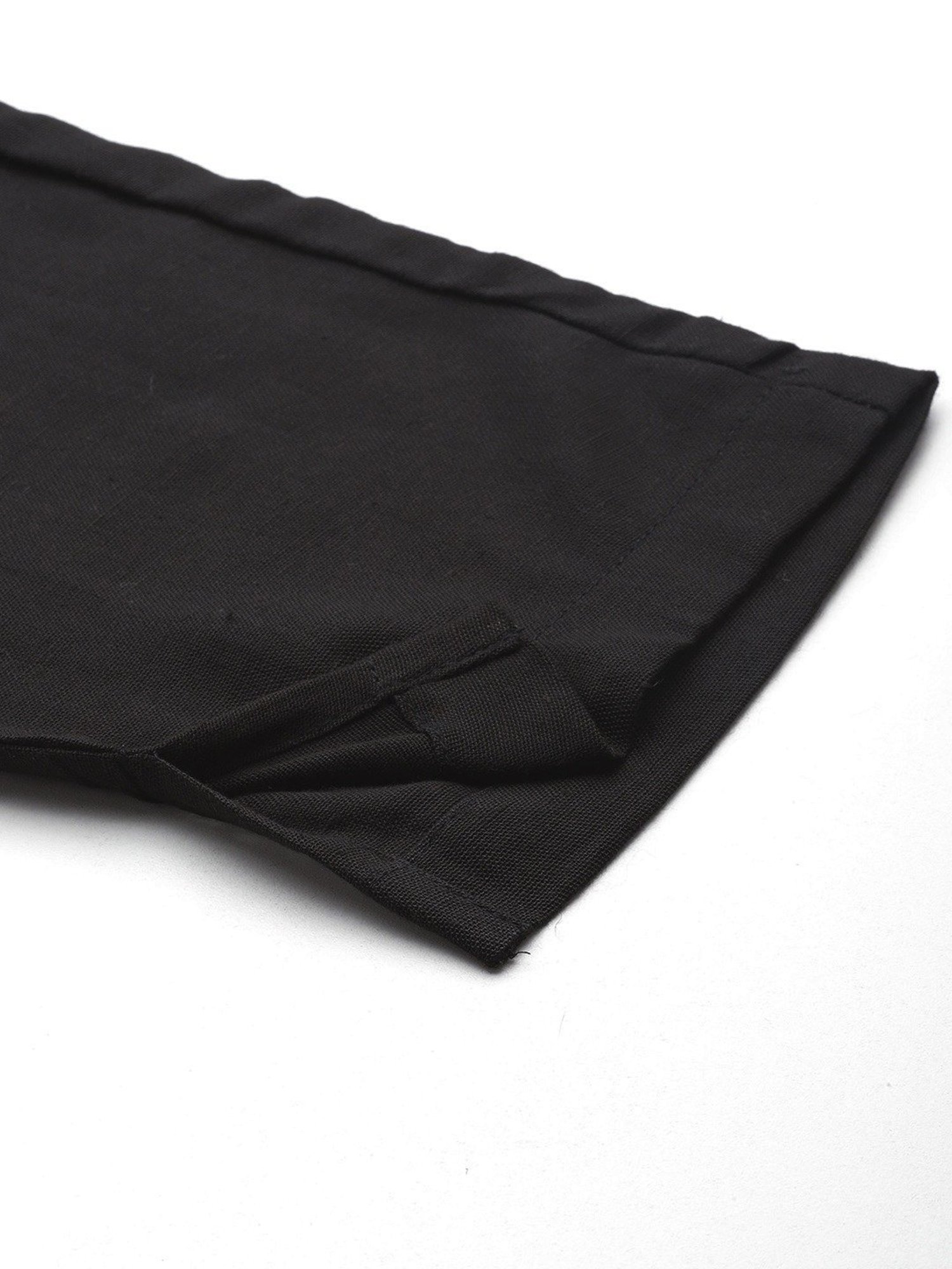 READIPRINT FASHIONS Black Regular Fit Shirt Pant Set