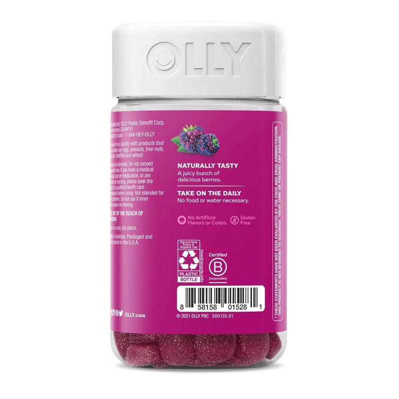 OLLY Probiotic Immune & Digestive Health Gummies - Bramble Berry - 80ct