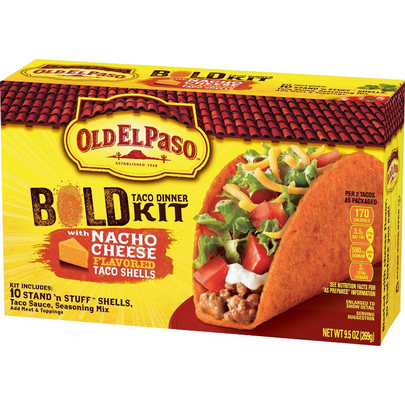 Old El Paso Bold Nacho Cheese Taco Dinner Kit - 9.5oz