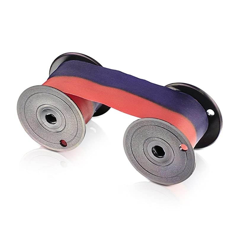 Mechanical Time Clock Ribbon Nylon For Use with  Series 2000 3000 and 4000 RedBlue 72CN