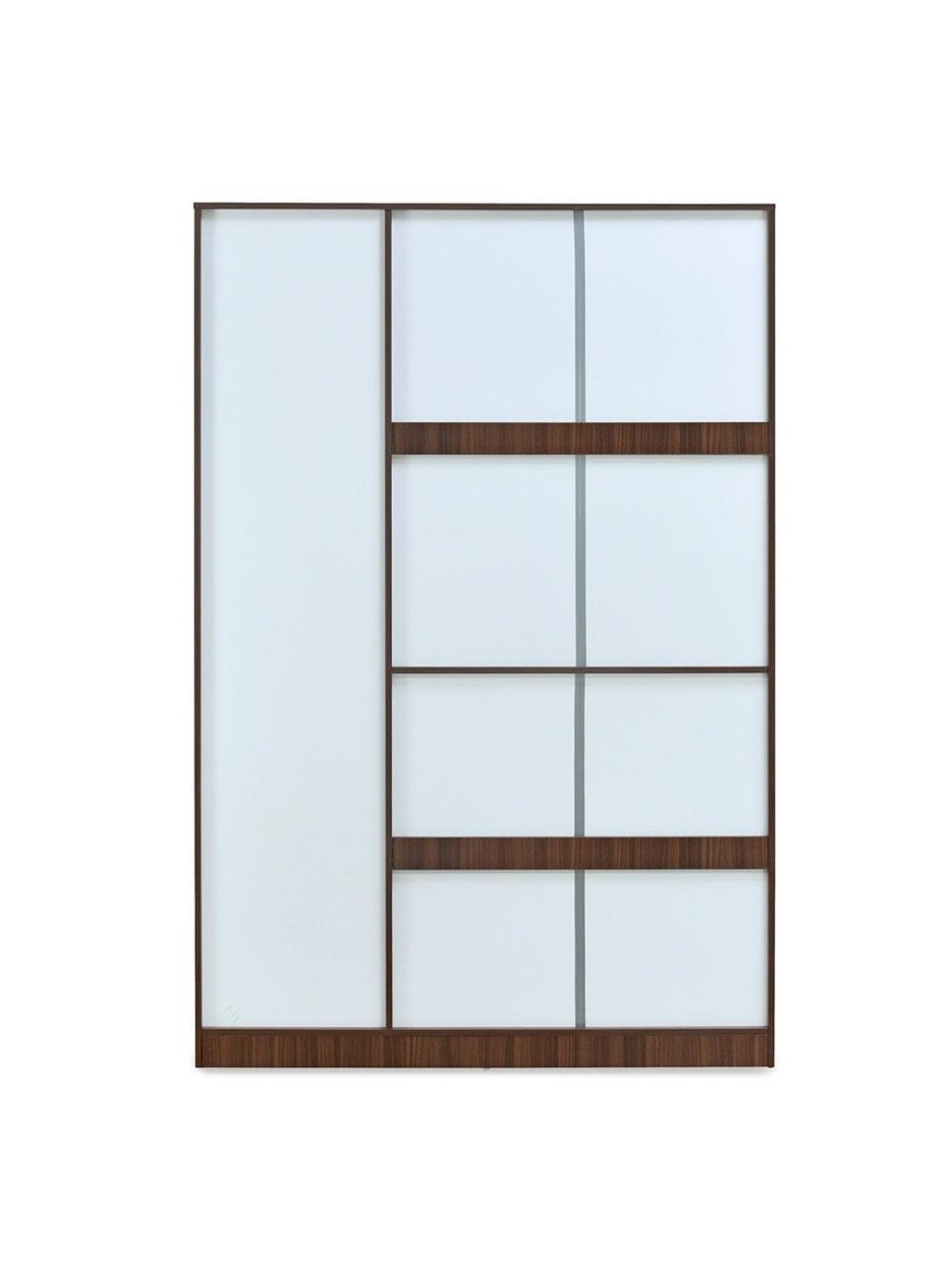 Nilkamal Max Classic Walnut Engineered Wood 3 Door Wardrobe