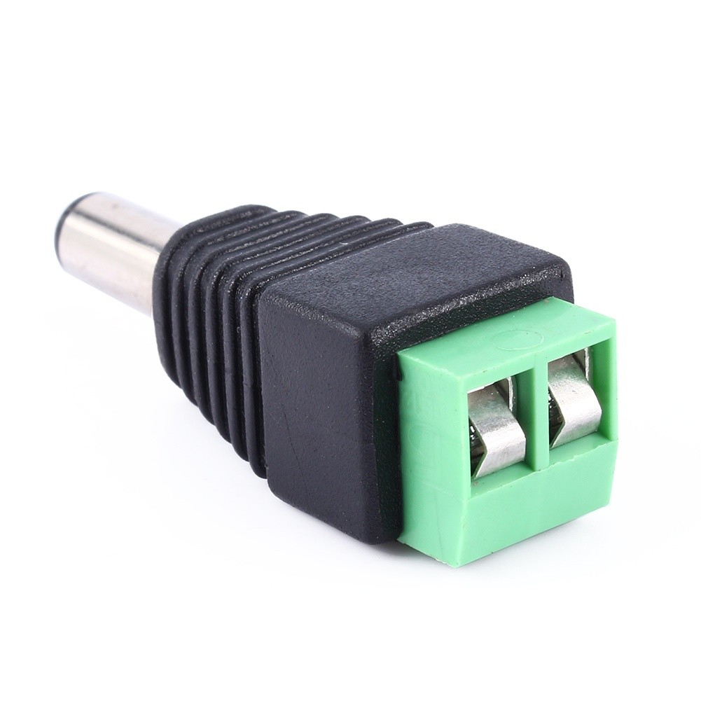 1pcs Male/Female DC Power Jack Connector Adapter Plug 5.5mm*2.1mm For CCTV