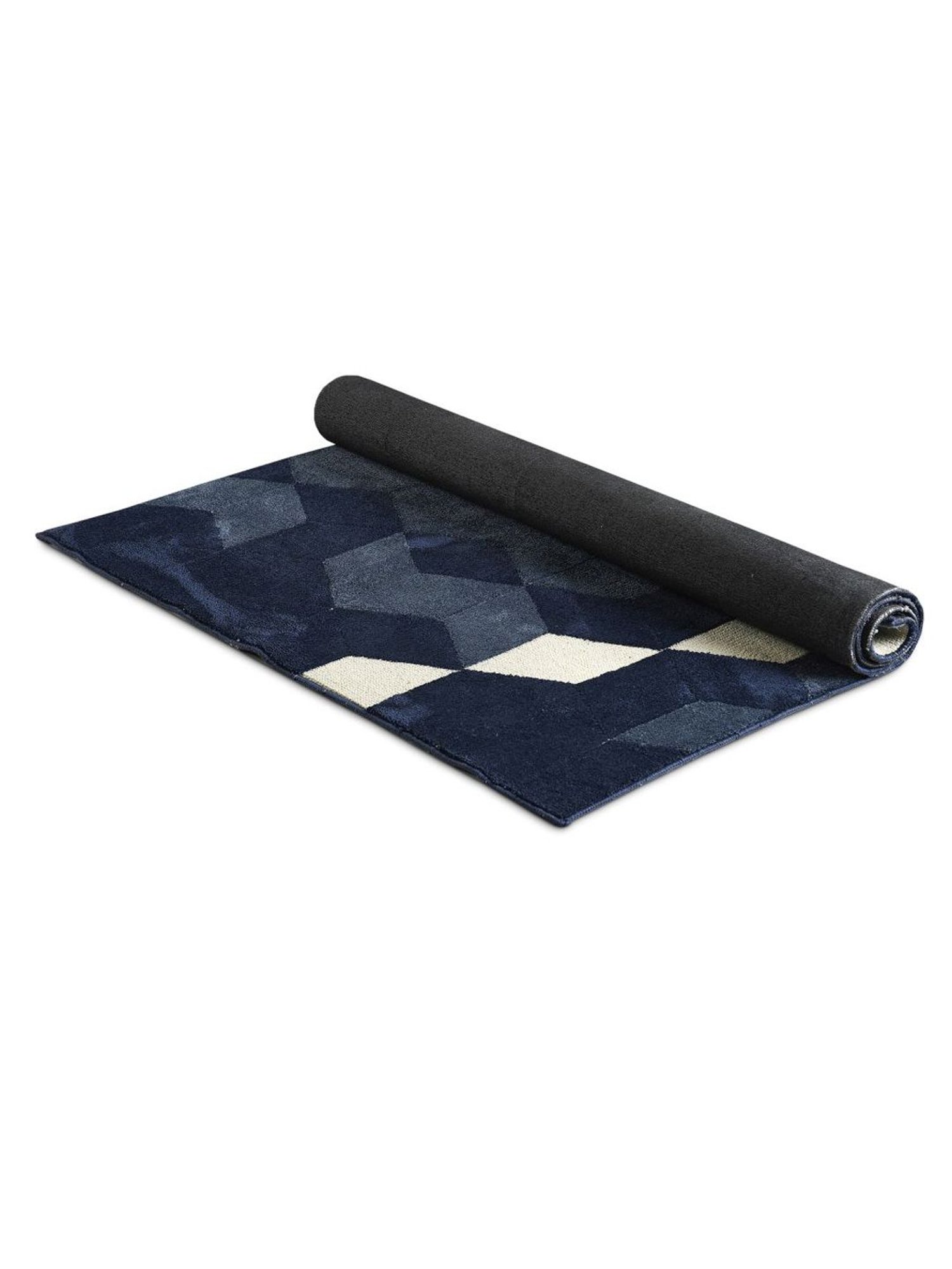 Saral Home Blue Yarn Art Carpet (120 x 180 cm)