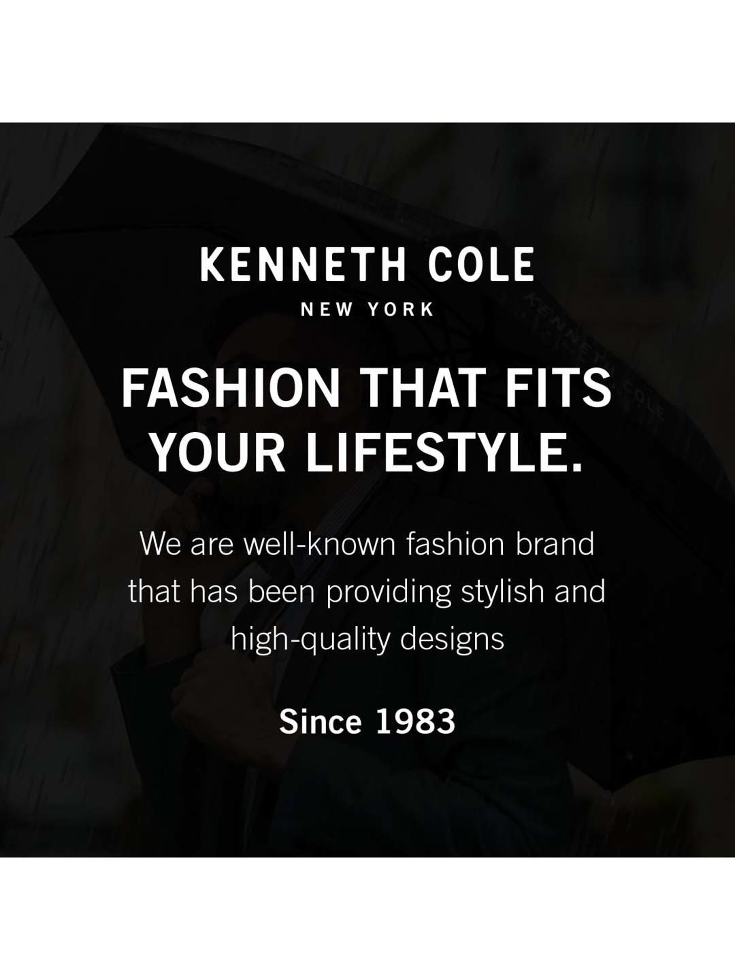 Kenneth Cole Red Logo Umbrella