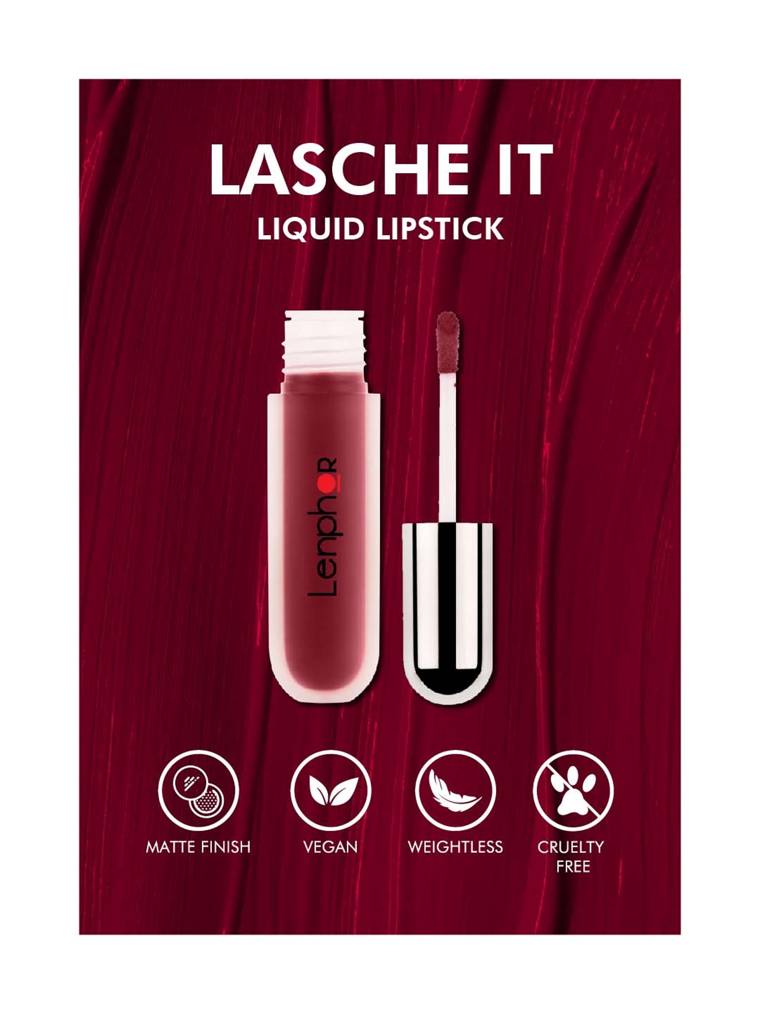 Lenphor Lasche It Liquid Lipstick Dahlia Nude 07 - 5 ml