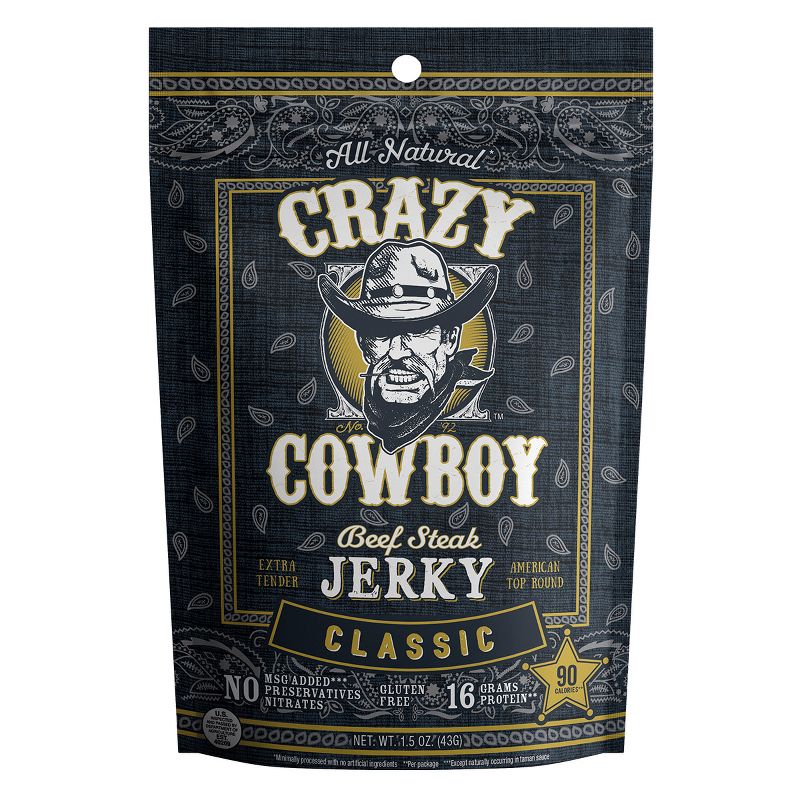 AriZona Crazy Cowboy Classic Beef Jerky - 1.5oz Stick