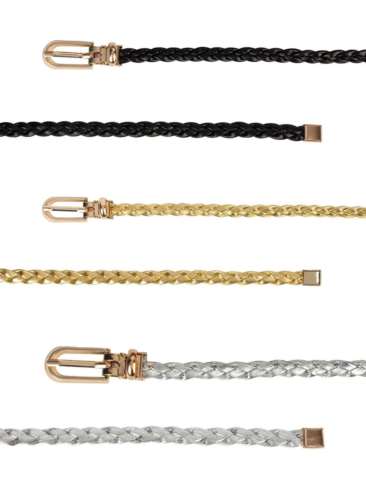 Antony Morato Black Leather Solid Waist Belt