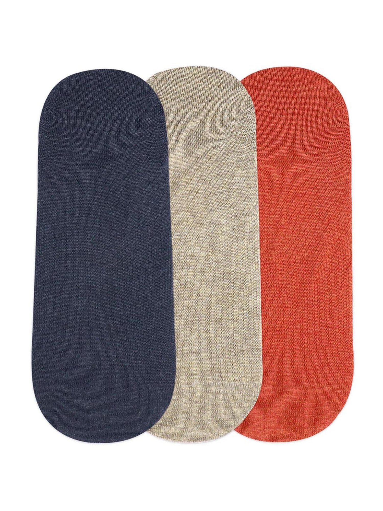 BALENZIA Multicolor Loafer Socks - Pack of 3