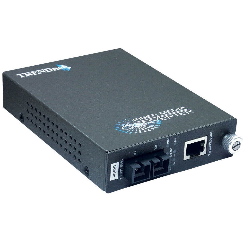 Trendnet Tfc-110S60 10/100Base-Tx To 100Base-Fx Single-Mode Fiber Converter