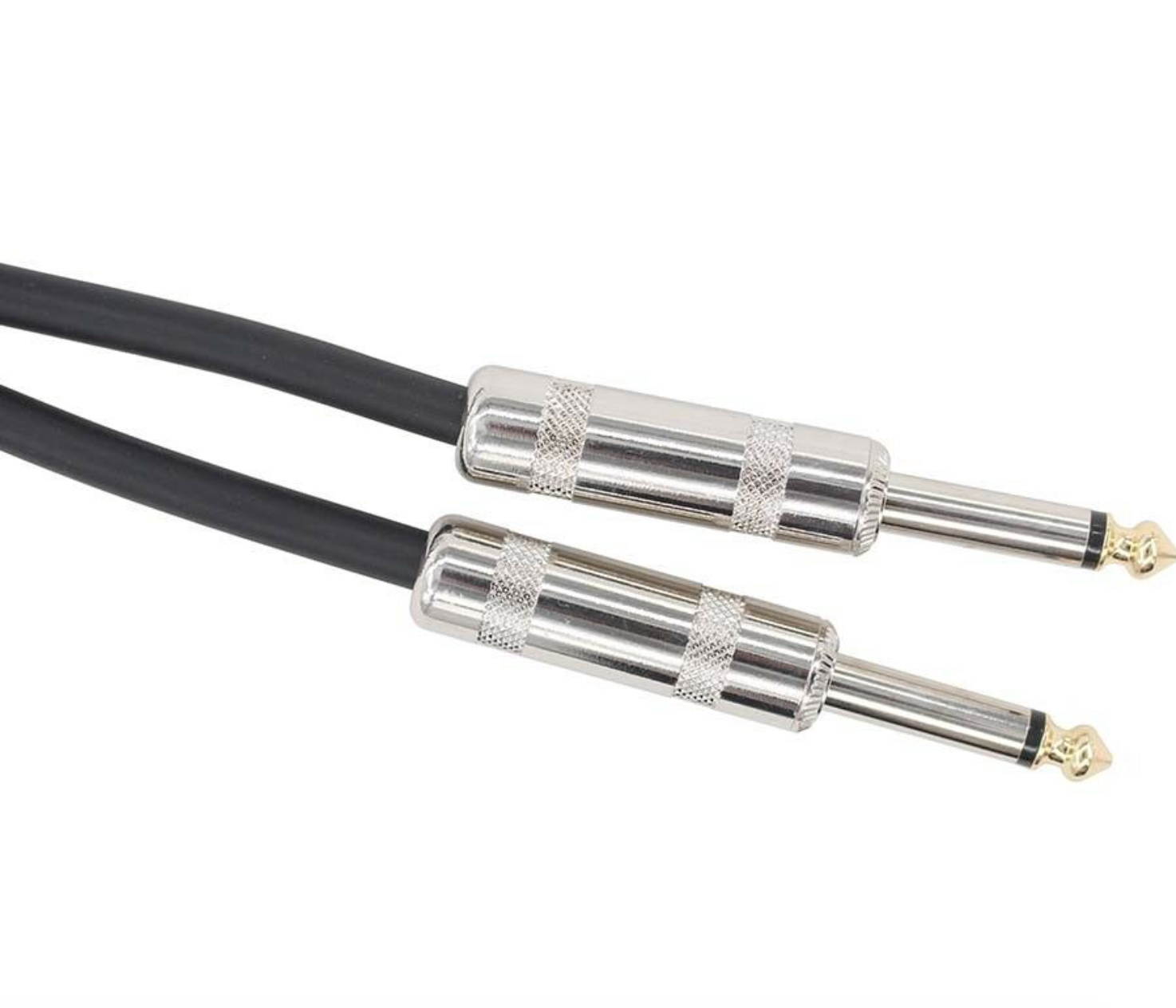 2 PACK 3 ft 1/4 to 1/4 pro audio sound speaker wire SPEAKON DJ cable 15 gauge
