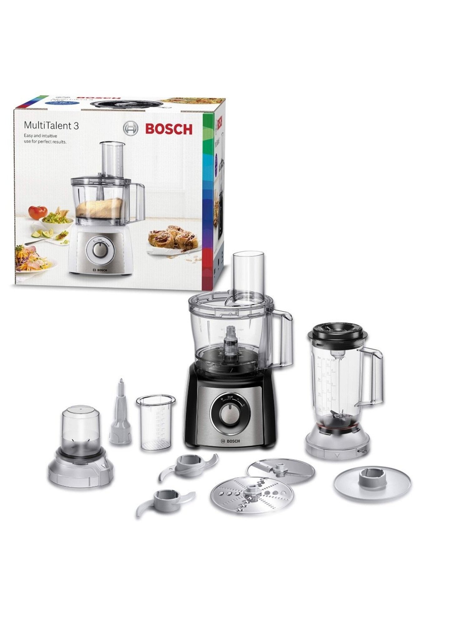 Bosch MCM3501M 800 Watts 2 Jar Food Processor with BPA Free Plastic (Black)