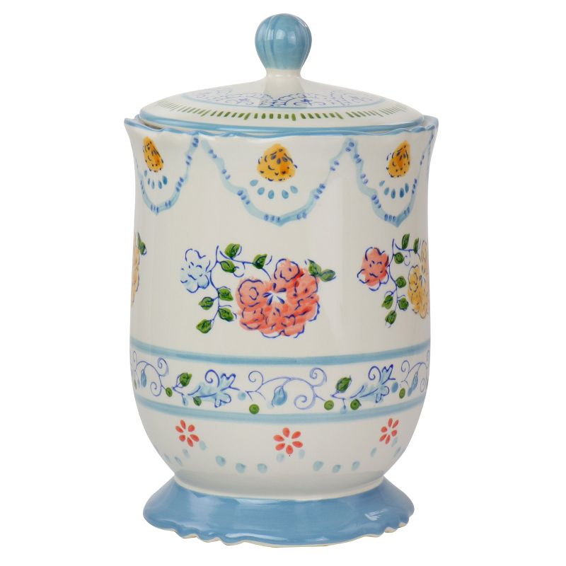 Gibson Elite Anaya Ceramic Canister with Lid in Floral