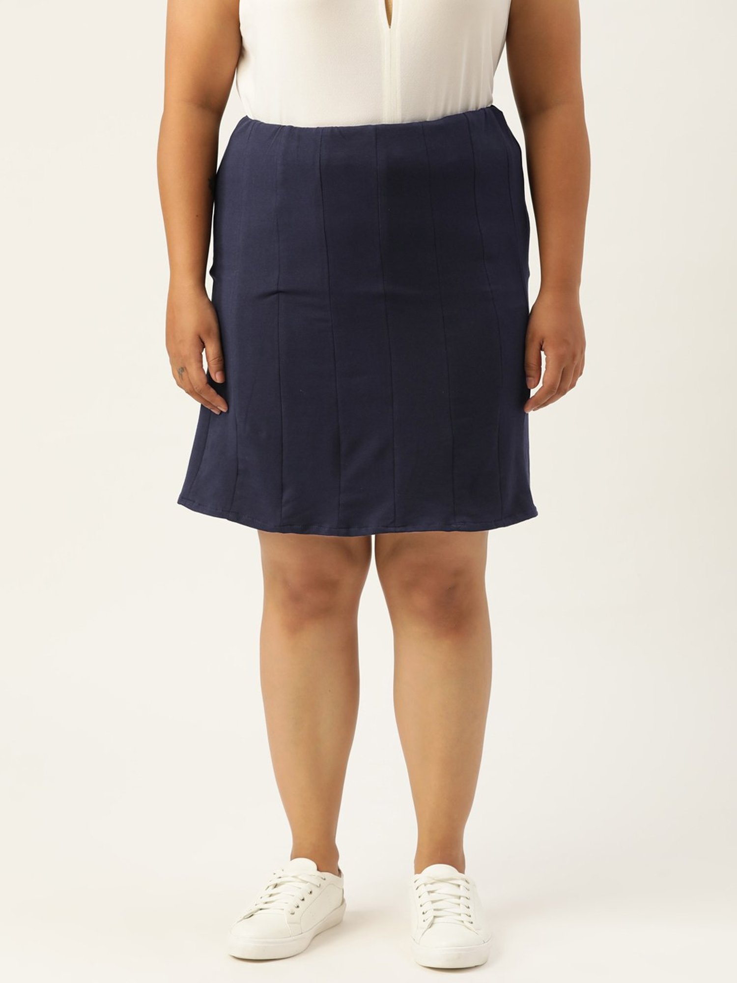 theRebelinme Navy Circular Mini Skirt