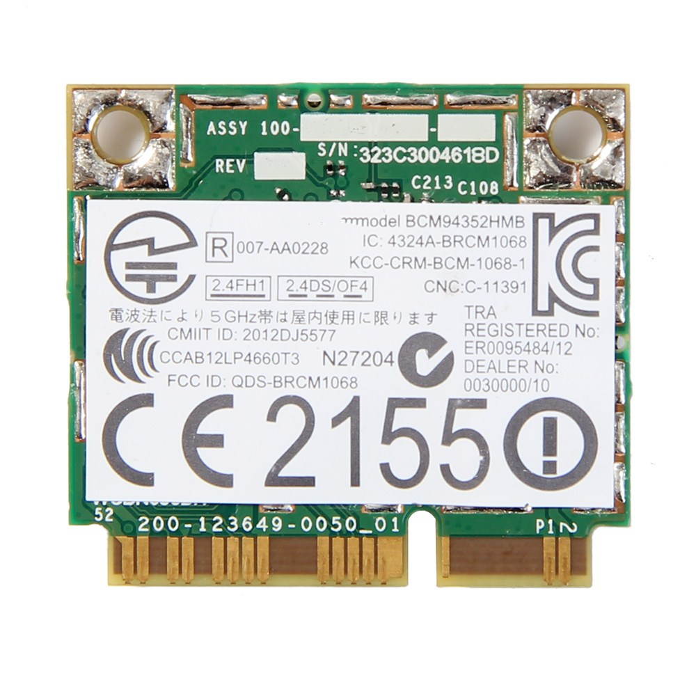 BCM94352HMB 802.11abgn+ac WLAN WiFi Card Bluetooth 4.0 2.4/5GHz 867Mbps not for IBM/Lenovo/Thinkpad and HP