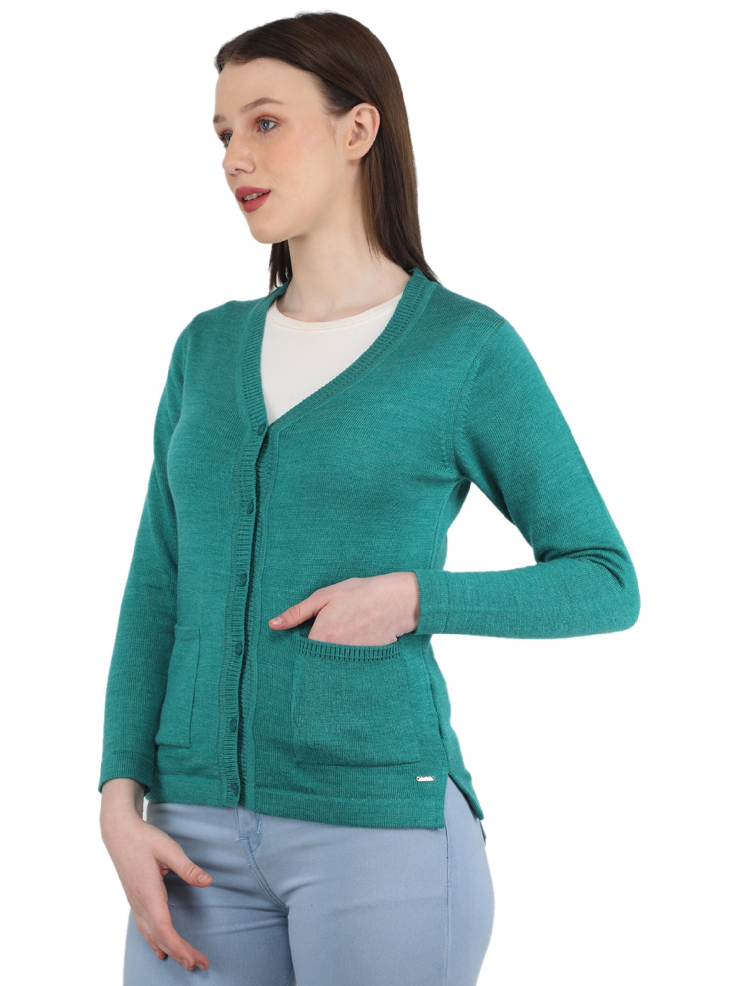 Monte Carlo Teal Cardigan