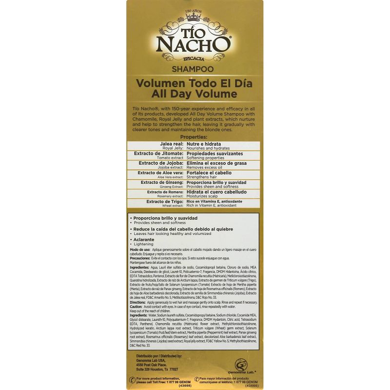 Tio Nacho Natural Lightening & Volumizing Shampoo - 14 fl oz