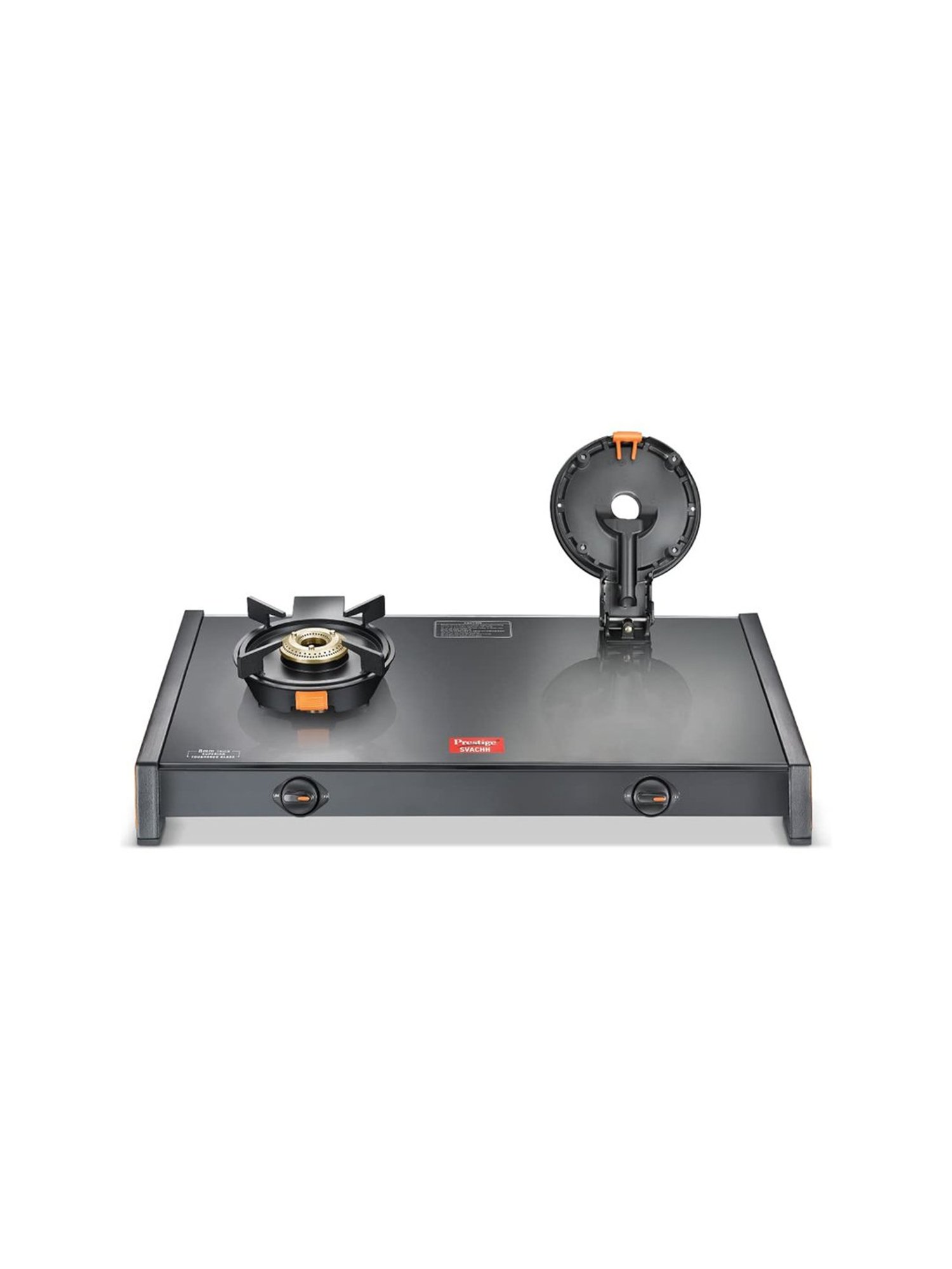 Pigeon Blackline Smart Black Glass Manual Gas Stove (2 Burners)