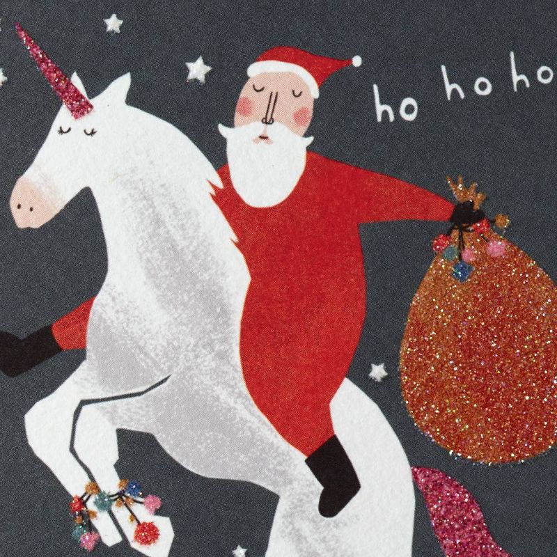 8ct Hallmark Santa Riding Unicorn Christmas Greeting Cards
