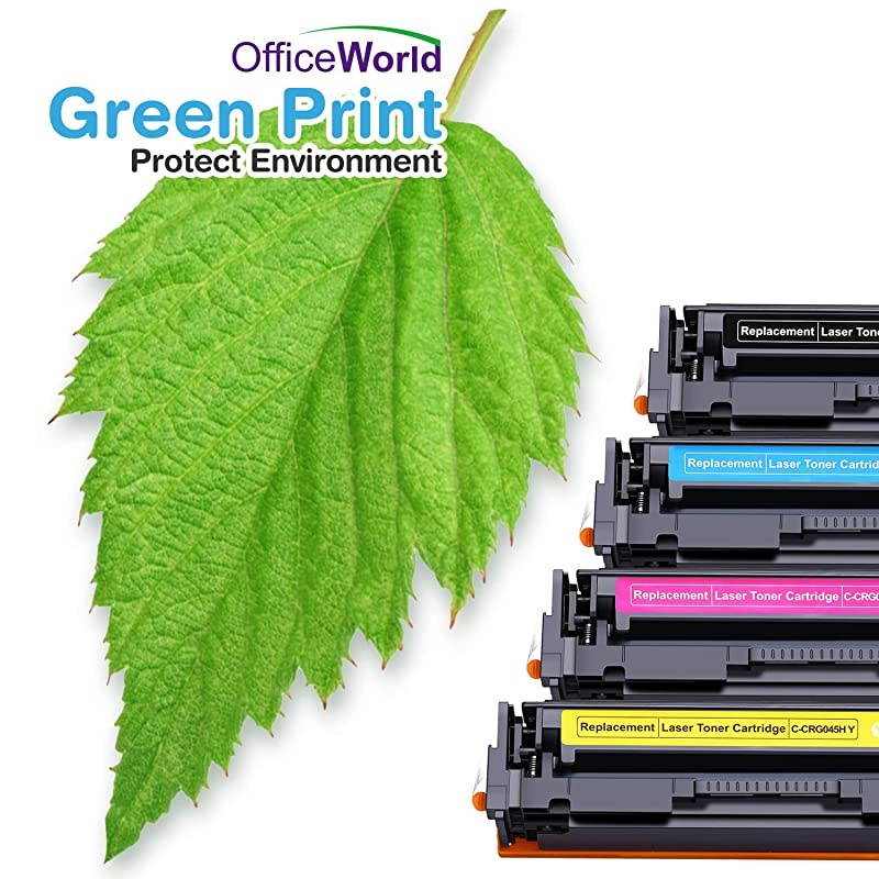 Compatible Toner Cartridge Replacement for Canon 045H 045 High Yield, for ImageCLASS MF634Cdw LBP612Cdw MF632Cdw MF634 MF633Cdw LBP611Cn Printer 4 Pack (Black, Cyan, Magenta, Yellow)