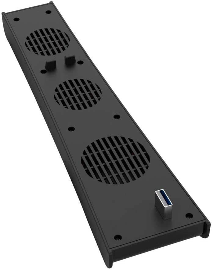 USB Cooler Cooling Fan for PS5 Playstation Console 3 Fans Rapid Cooling -Black
