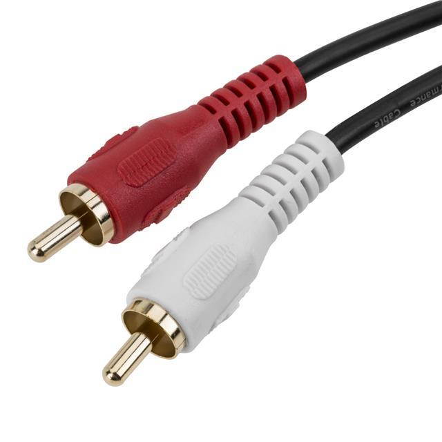 H&A 2 RCA Male to 2 RCA Male Stereo Audio Cable 25' #DR-MM-25