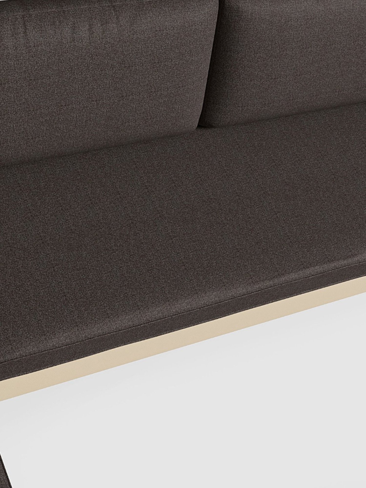 Durian Berry Black Premium Leatherette 2 Seater Sofa