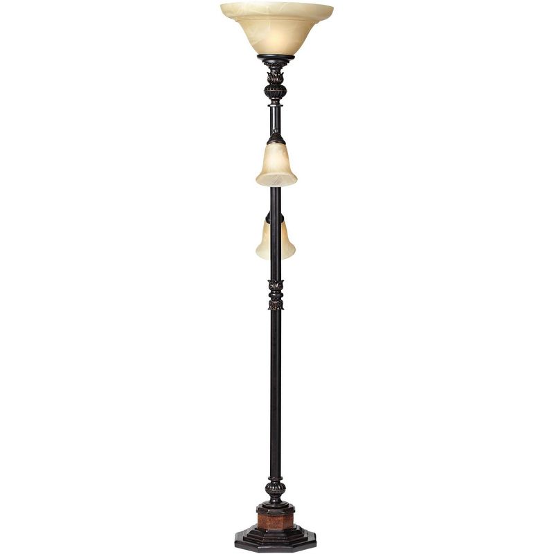 Kathy Ireland Sonnett 72" HIgh 3-Light Torchiere Floor Lamp