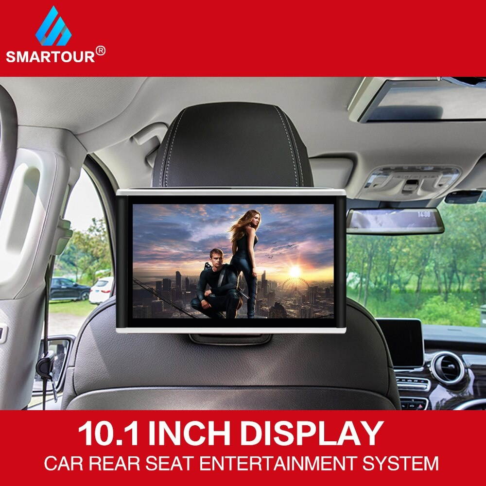 10.1 Inch Android8.1 Car Headrest Monitor HD 1080P Video Touch Screen WIFI/Bluetooth/USB/SD/FM MP5 Video Player
