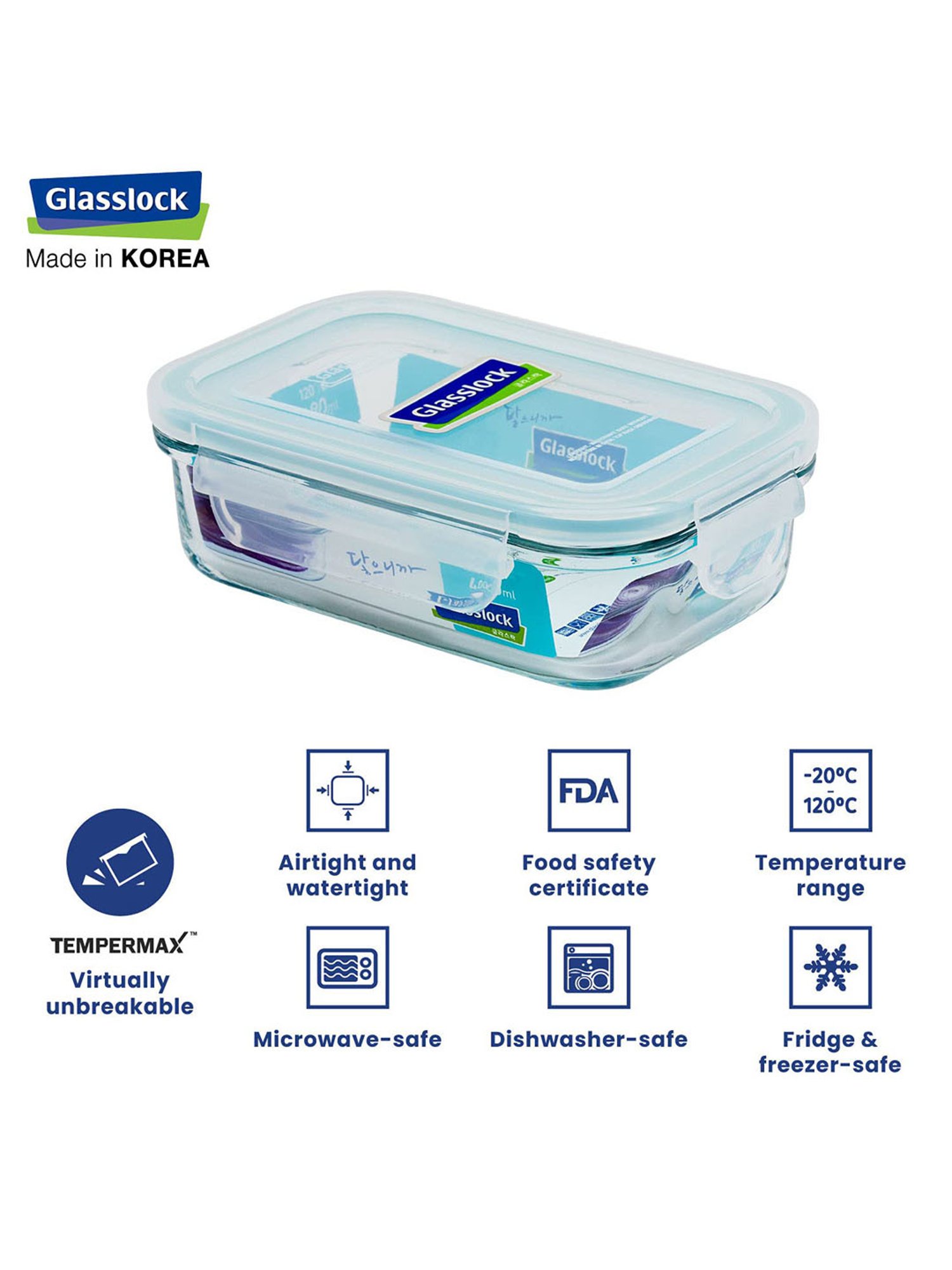 Glasslock Transparent Glass 400 ml Jars and Container