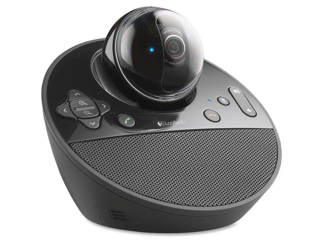 logitech conference cam bcc950 video conference webcam, hd 1080p camera with built-in speakerphone