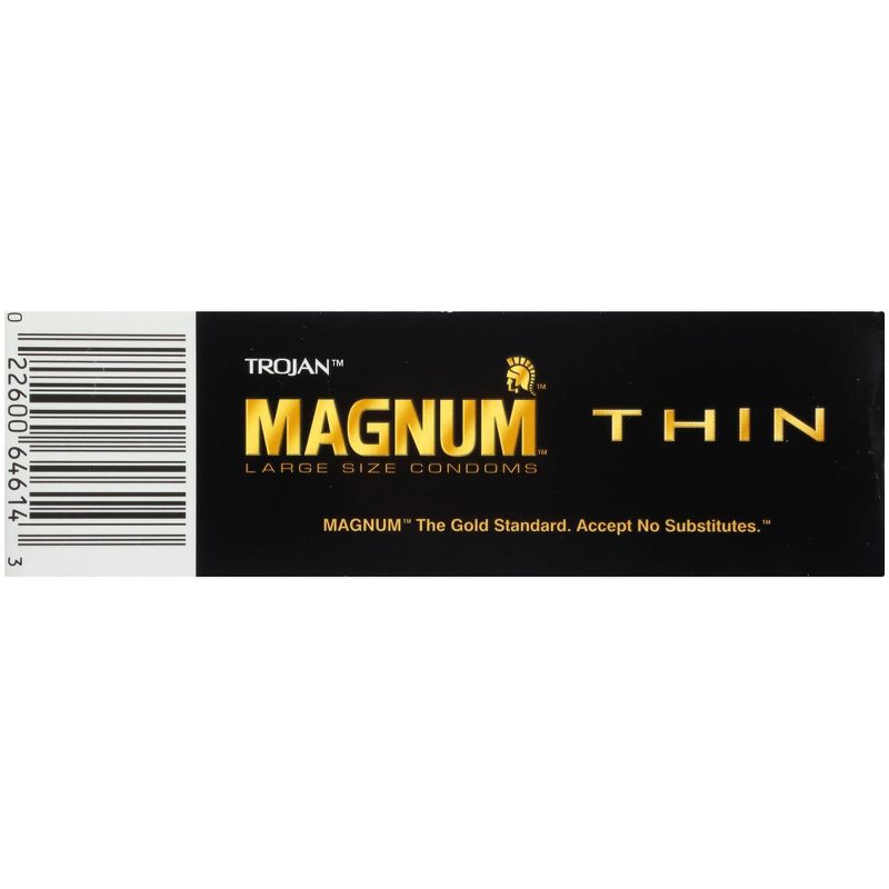 Trojan Magnum Thin Lubricated Condoms - 12ct