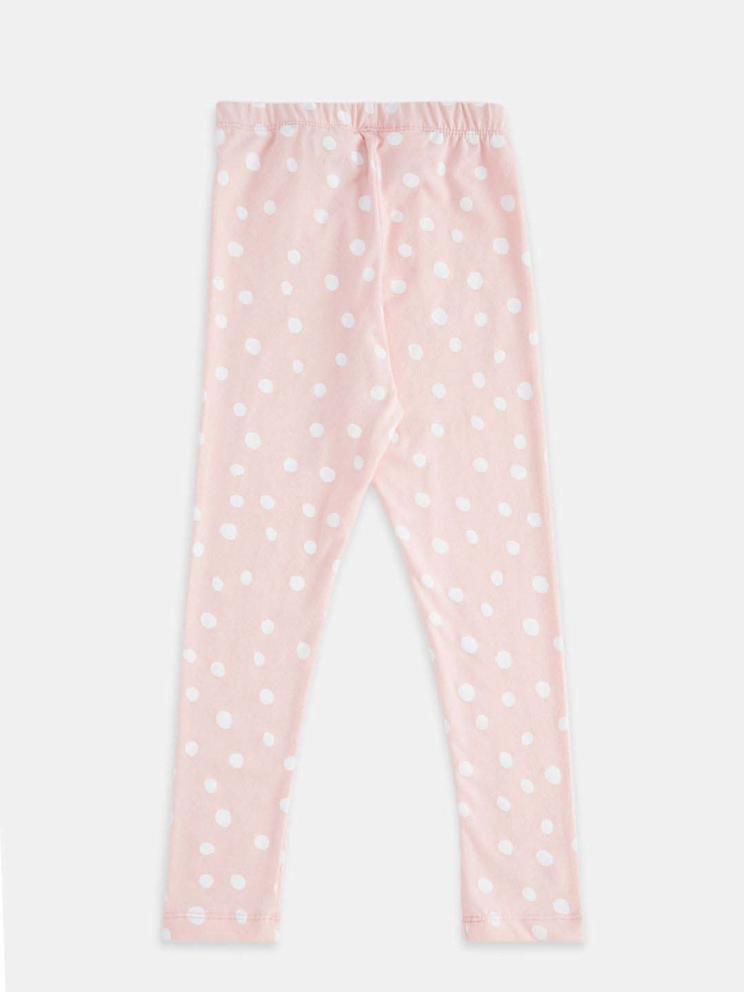 Jockey Kids White & Black Cotton Striped Leggings