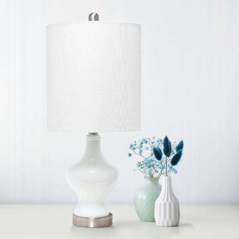 Paseo Table Lamp with Fabric Shade White - Lalia Home