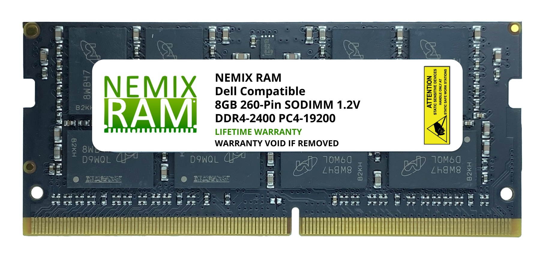 NEMIX RAM 8GB DDR4-2400 PC4-19200 Replacement for DELL SNP53F03C/8G A9654878