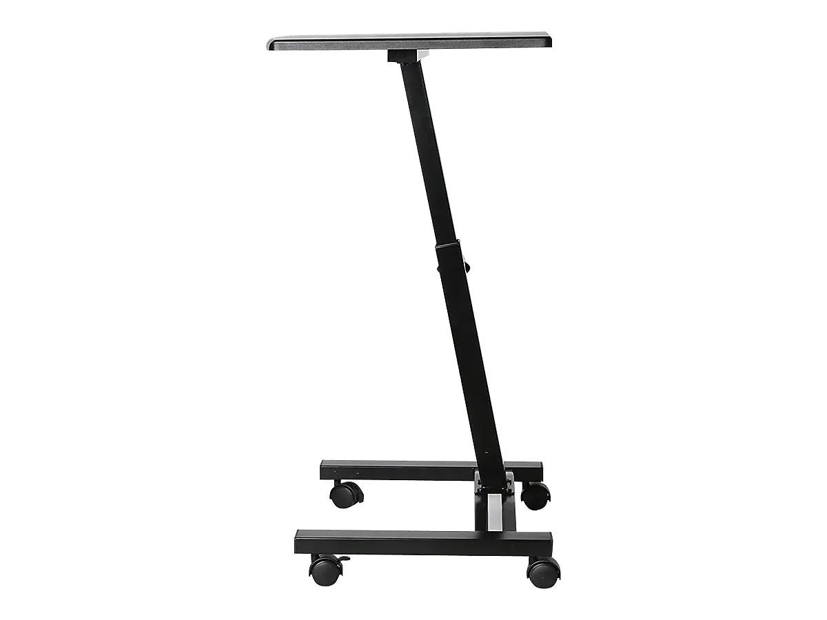 seville classics off65854 mobile laptop computer desk cart height-adjustable from 20.5" to 33", black slim