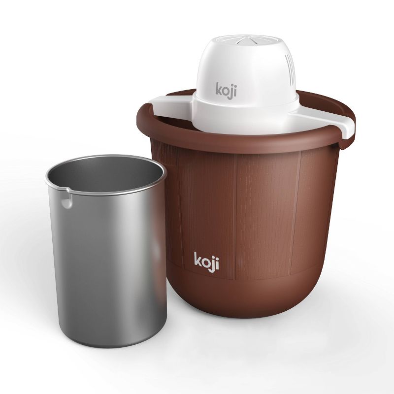 Koji 4qt Bucket Ice Cream Maker - Brown