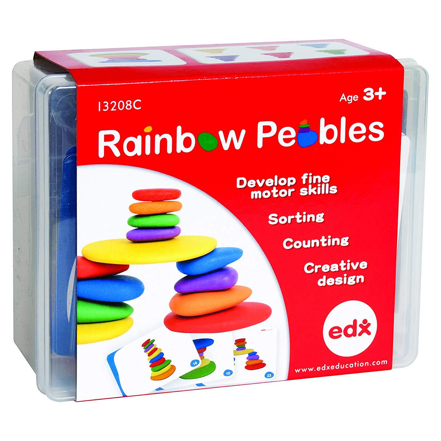 edx education Rainbow Pebbles - Sorting and Stacking Stones