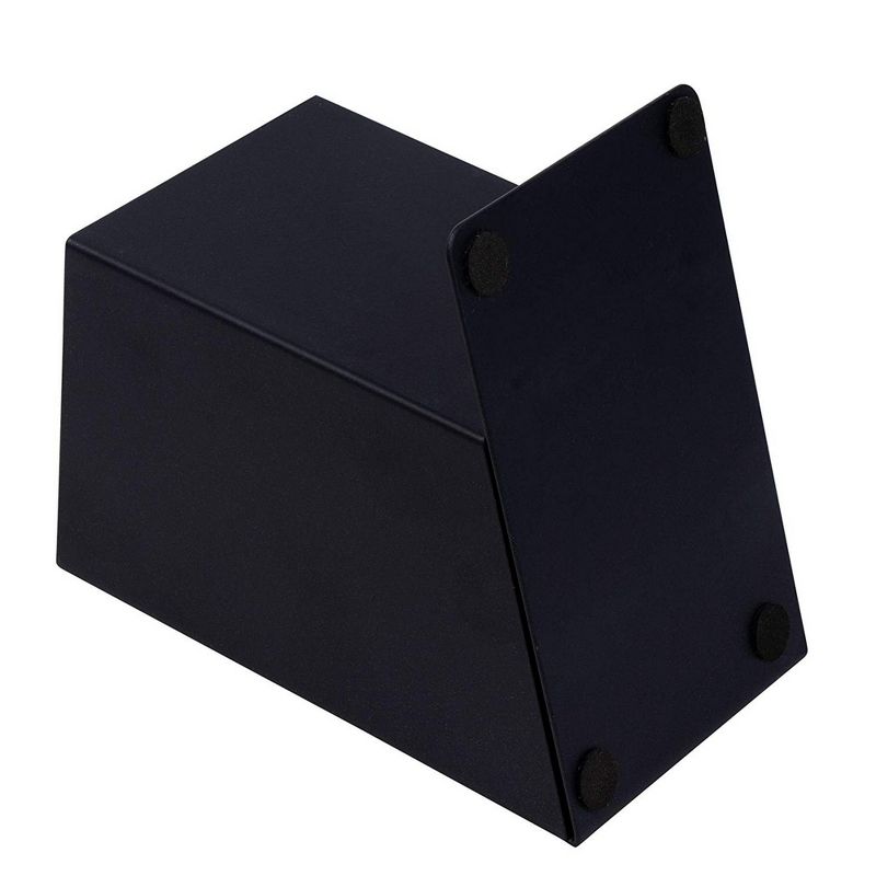 Juvale Black Slanted Pen and Pencil Holder, Desk Organizer Office Supplies, 2.7 x 4.2 in.