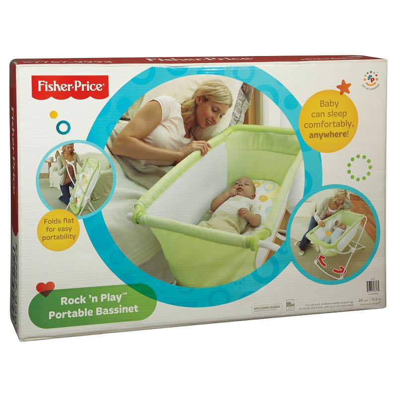 Fisher-Price Rock With Me Bassinet - Green