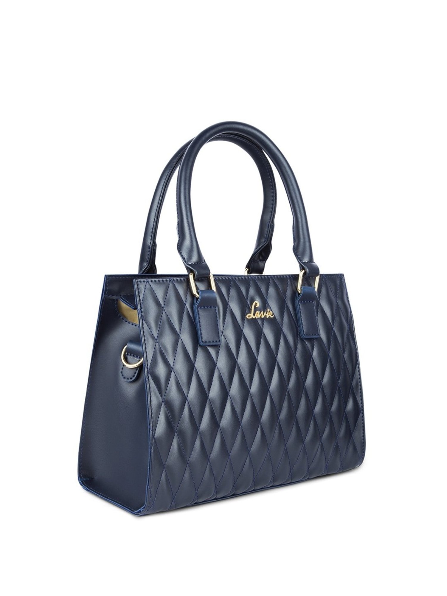 Lavie Shelly Navy Synthetic Quilted Handbag