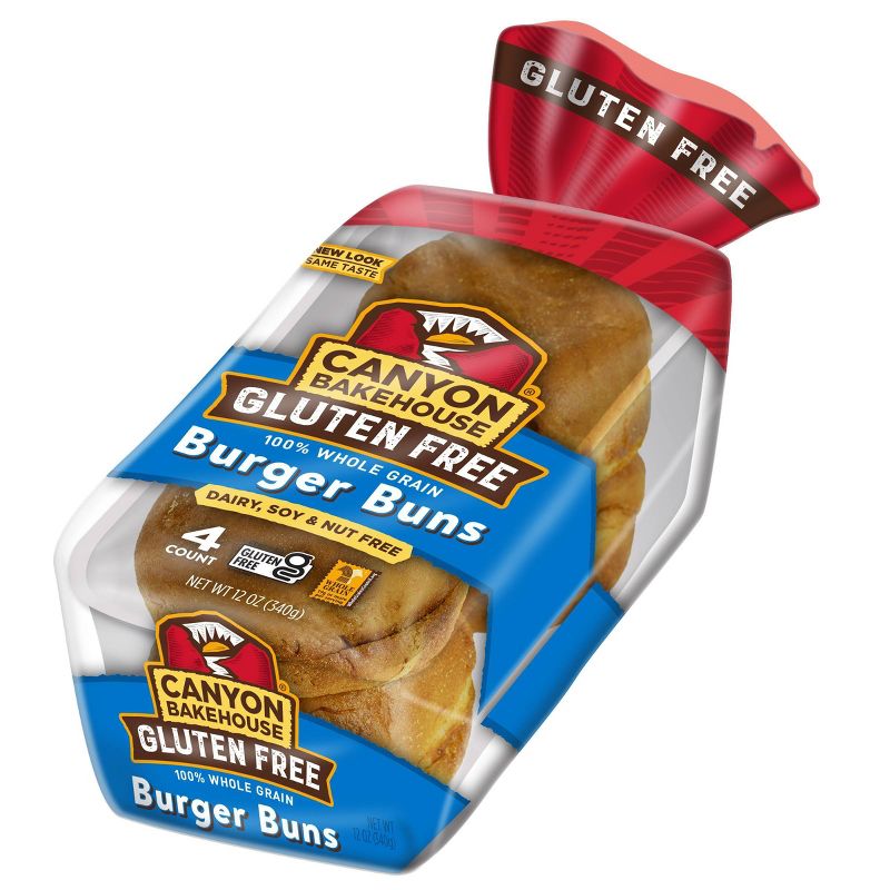 Canyon Bakehouse Gluten Free 100% Whole Grain Burger Buns - 12oz