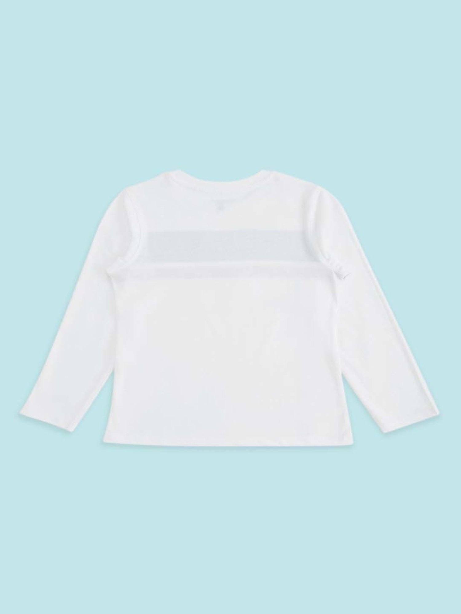 Pantaloons Baby Kids Red & White Cotton Printed Full Sleeves T-Shirt