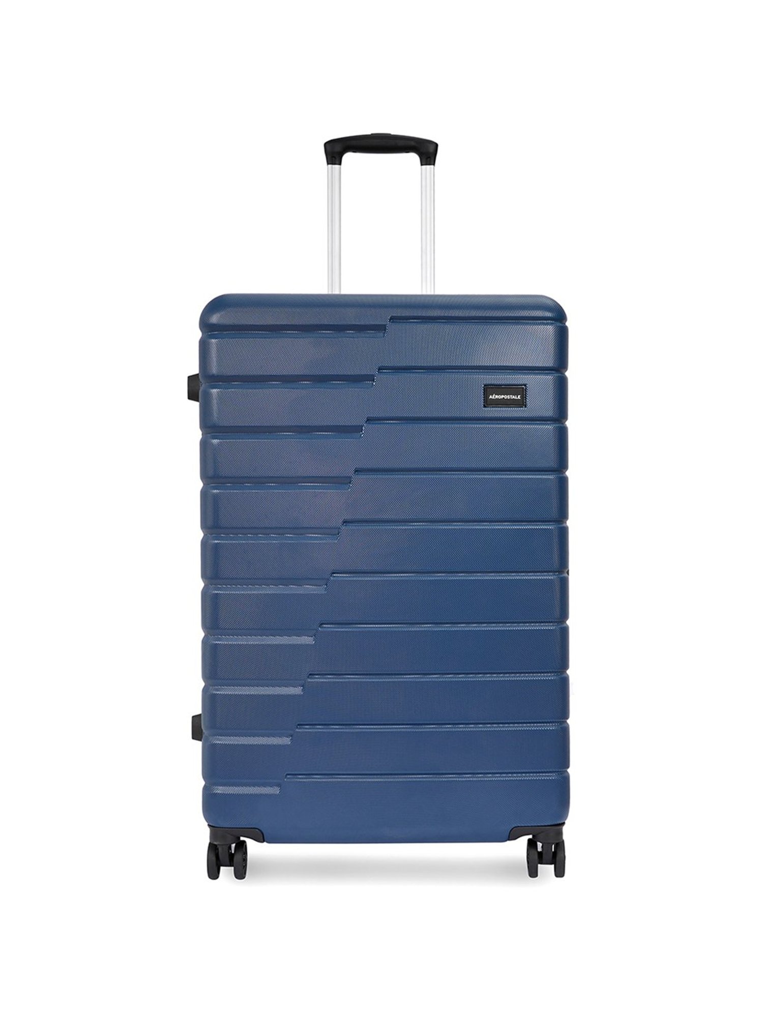 Aeropostale Stout Navy Textured Hard Large Trolley Bag - 30 cm