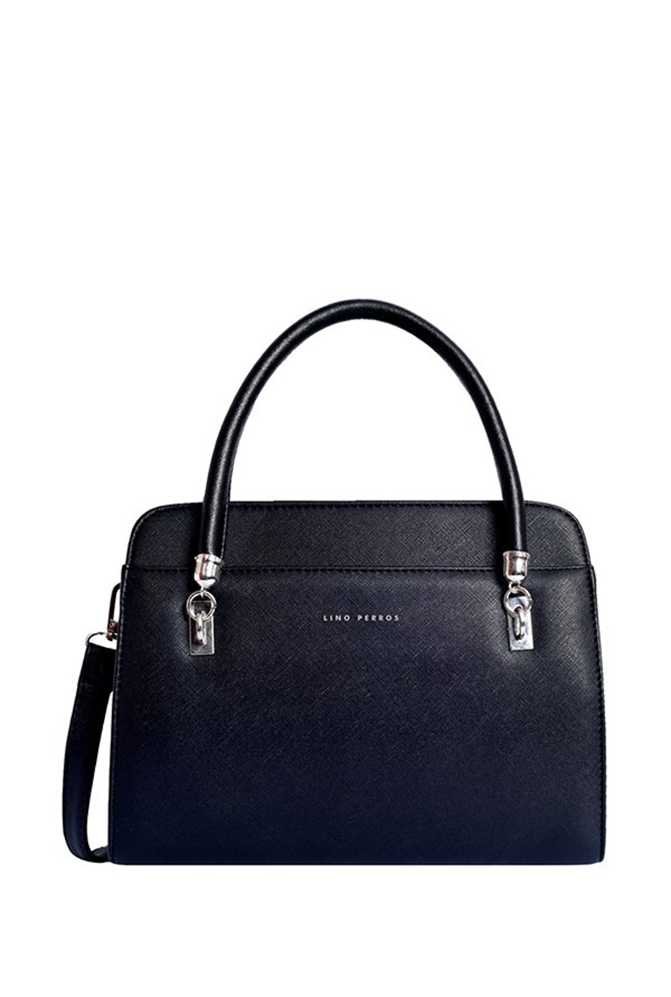 Lino Perros Black Solid Handbag