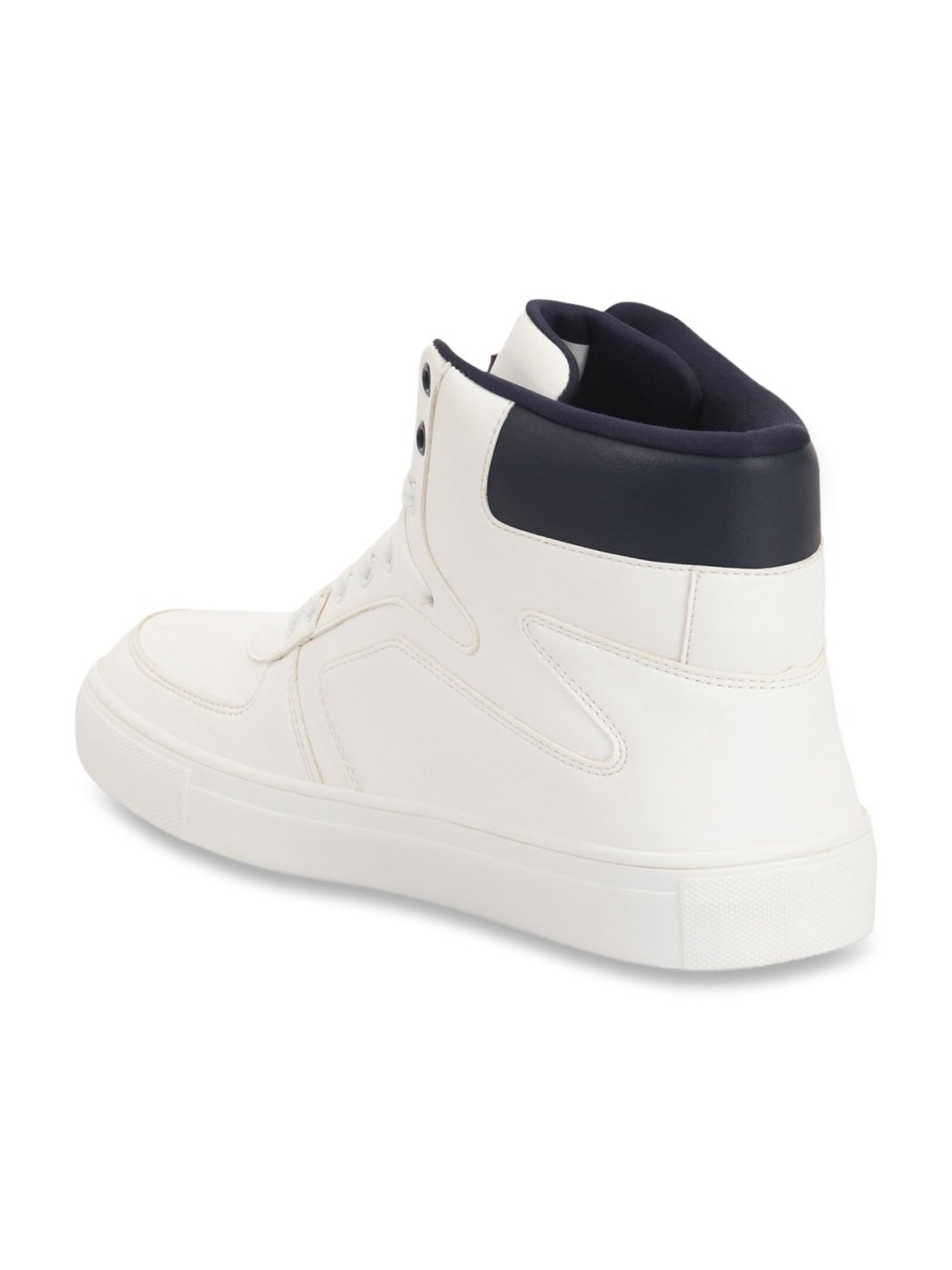 ID Men's White Ankle High Sneakers