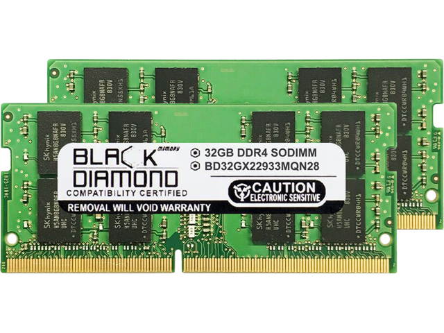 Black Diamond Memory 8GB 260-Pin DDR4 SO-DIMM DDR4 2933 (PC4 23400) Laptop Memory Model BD8G2933MQN22