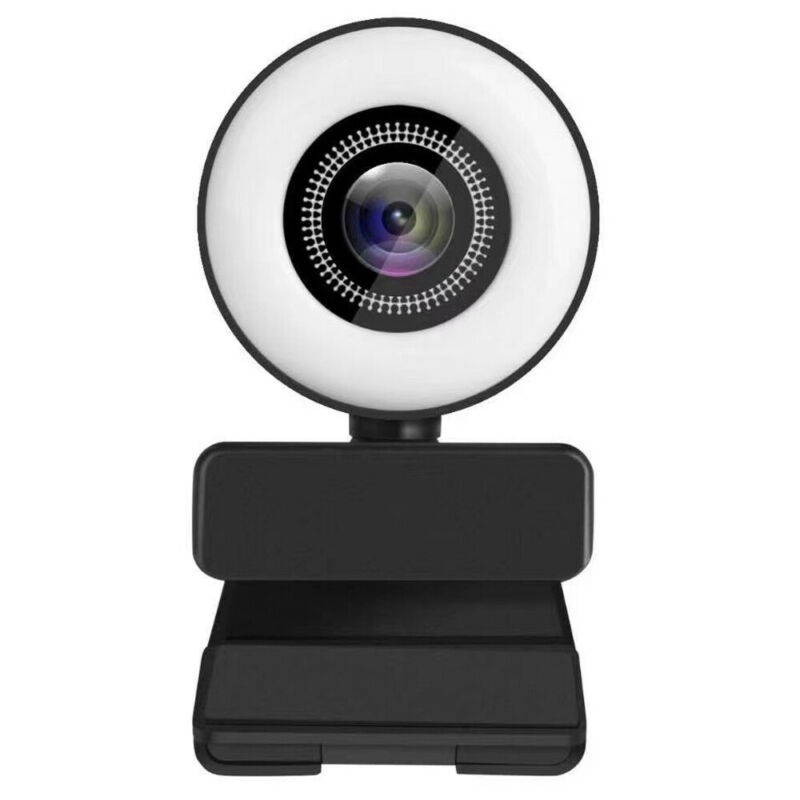 Vicabo 2K Quad HD Webcam for PC Computer 1440P QHD Camera, USB Web Cam Buit-in Microphone, Expandable Tripod, Touch Switch Light, for Skype, Zoom, Streaming, Teleconference etc.