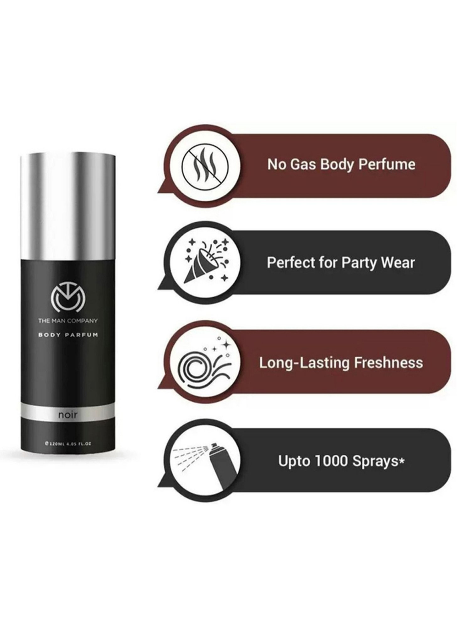 THE MAN COMPANY Noir Body Parfum Set for Men