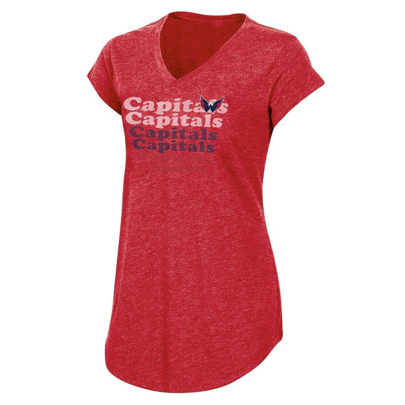 NHL Washington Capitals Women's Team Pride V-Neck T-Shirt - S