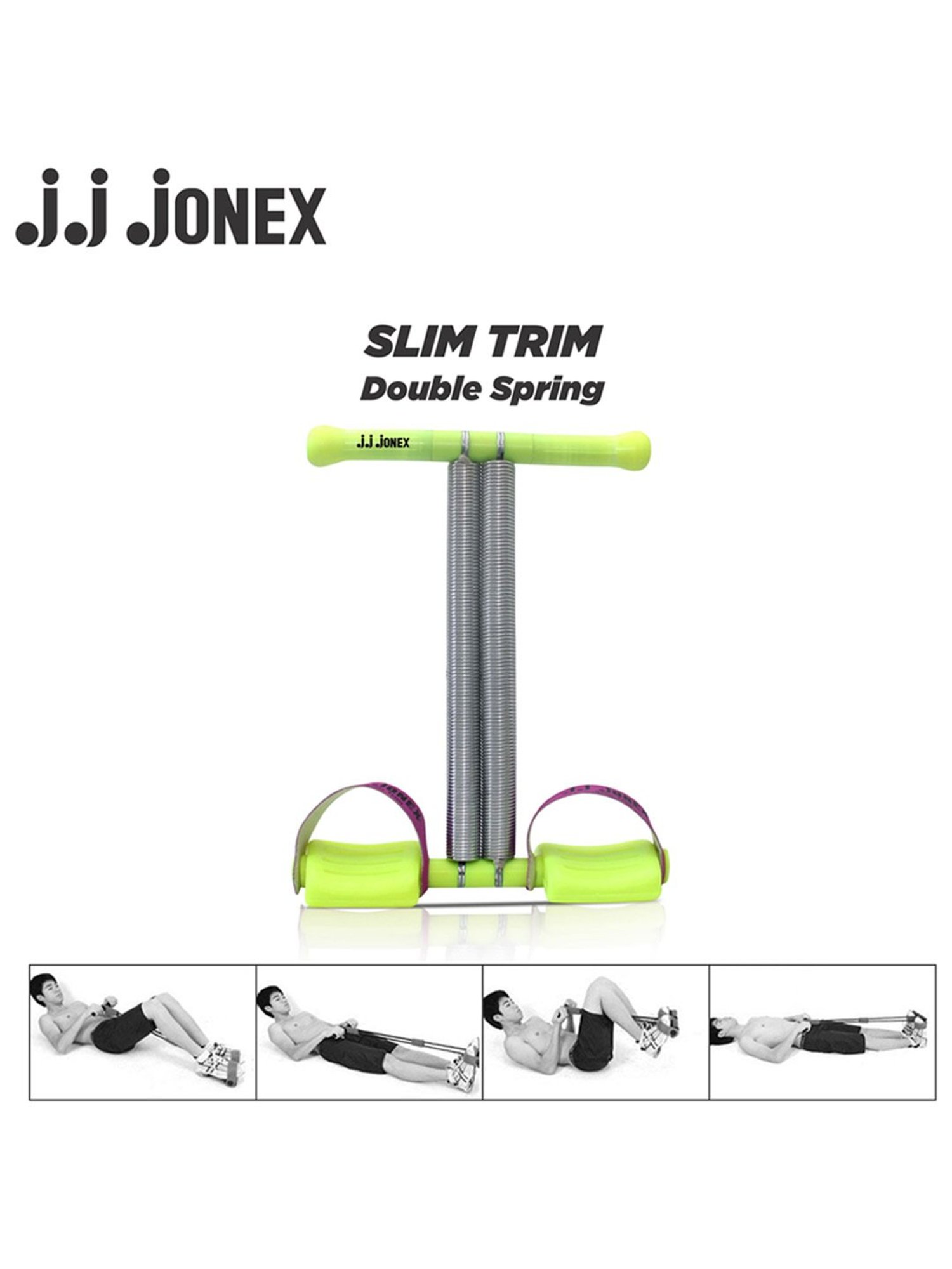 JJ Jonex Double Spring Slim Trim Abs Exerciser Body Toner Multipurpose Fitness Equipment (Green)